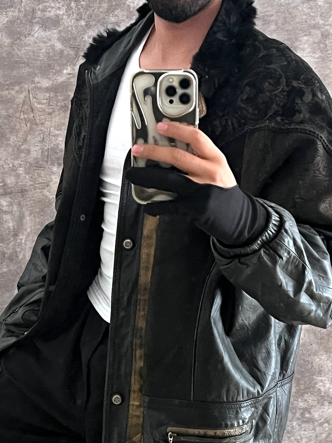 Gabardina de Piel Vamp (M)