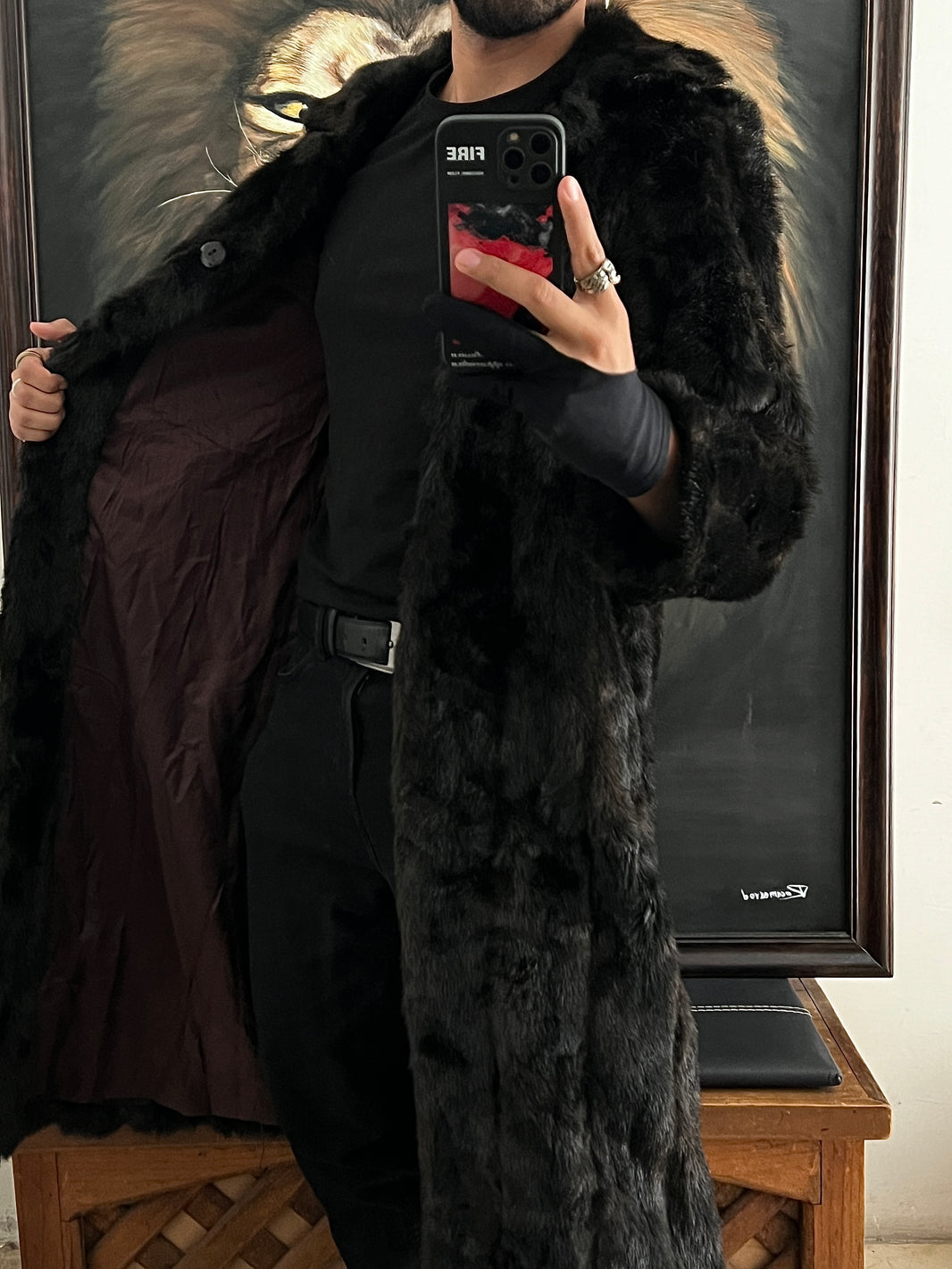 Abrigo lujoso talla S