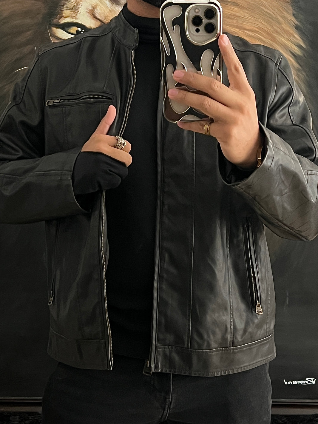 Jacket de piel Levi's (L)