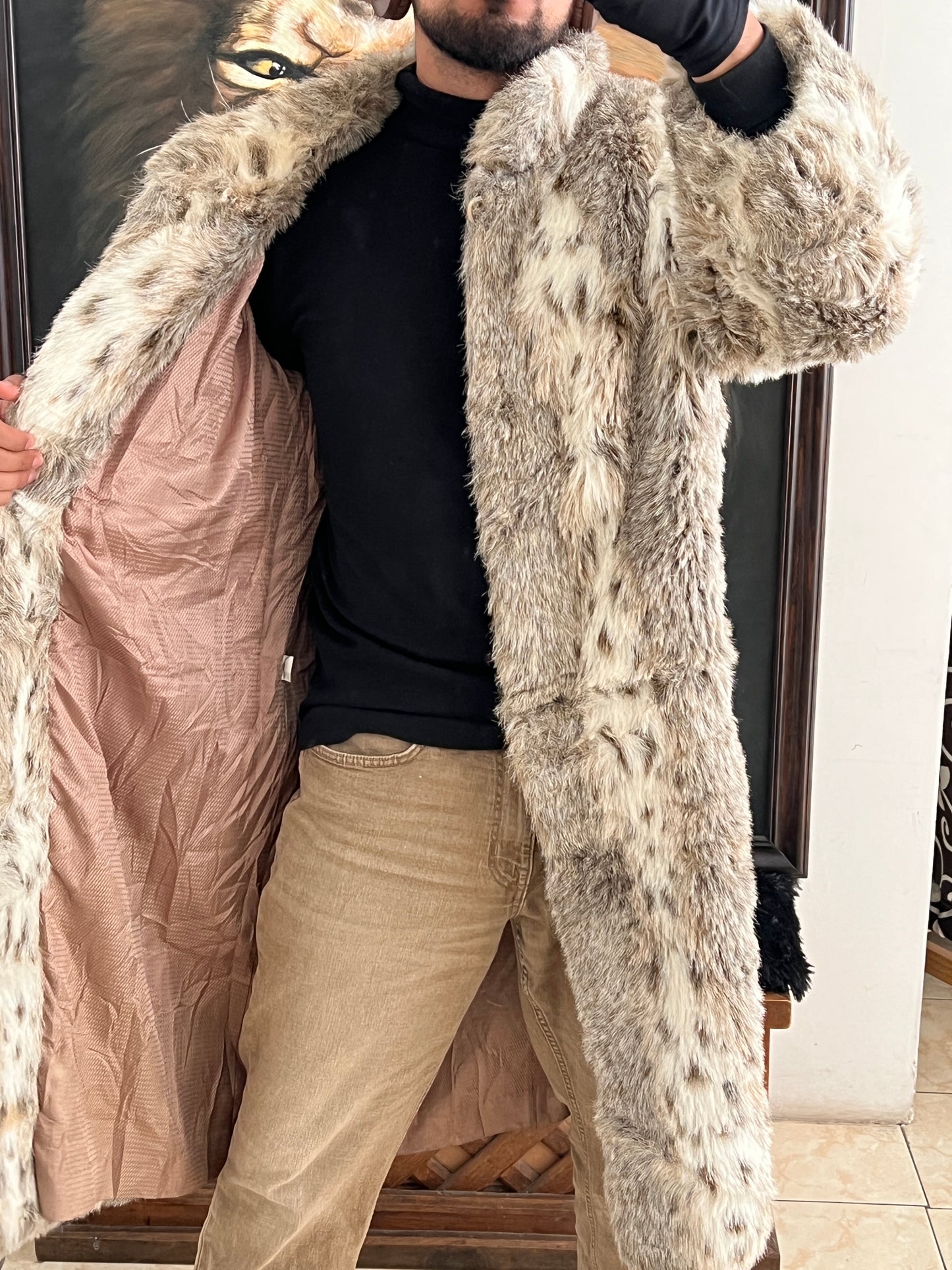 Abrigo Faux Fur de lujo (M)