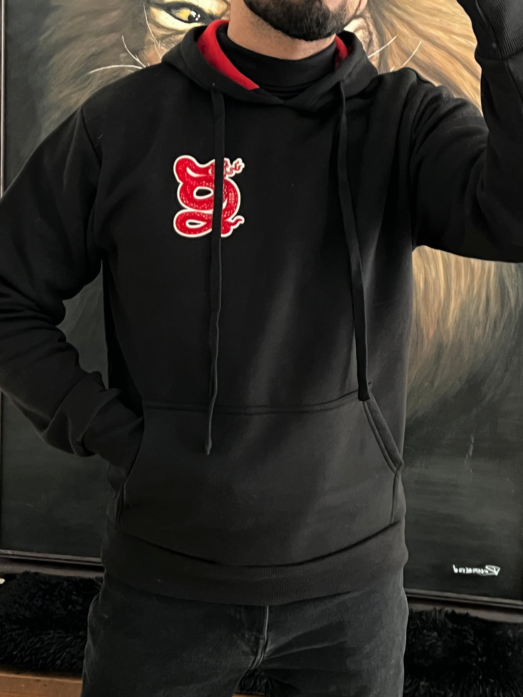 Rebel hoodie (M)