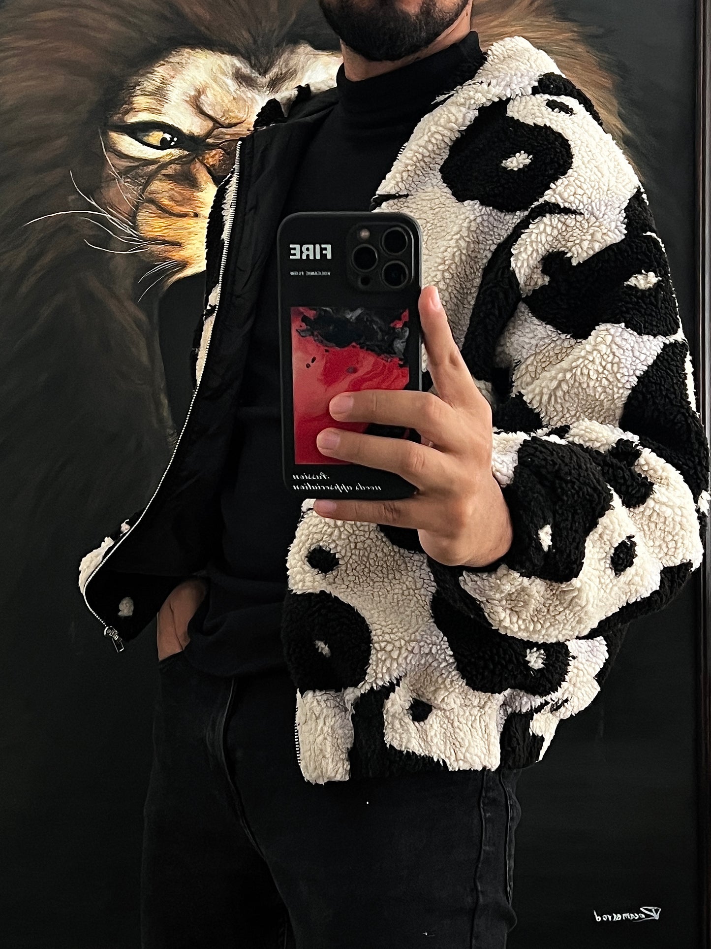 Sherpa jacket Yin y Yang