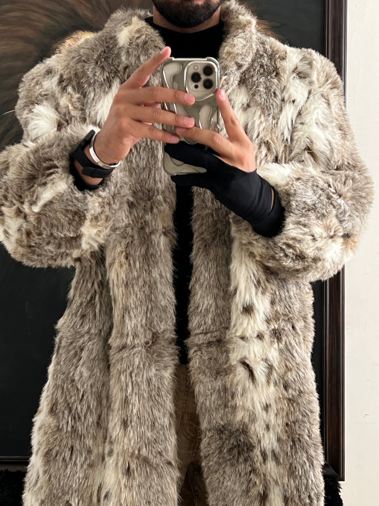 Abrigo Faux Fur de lujo (M)