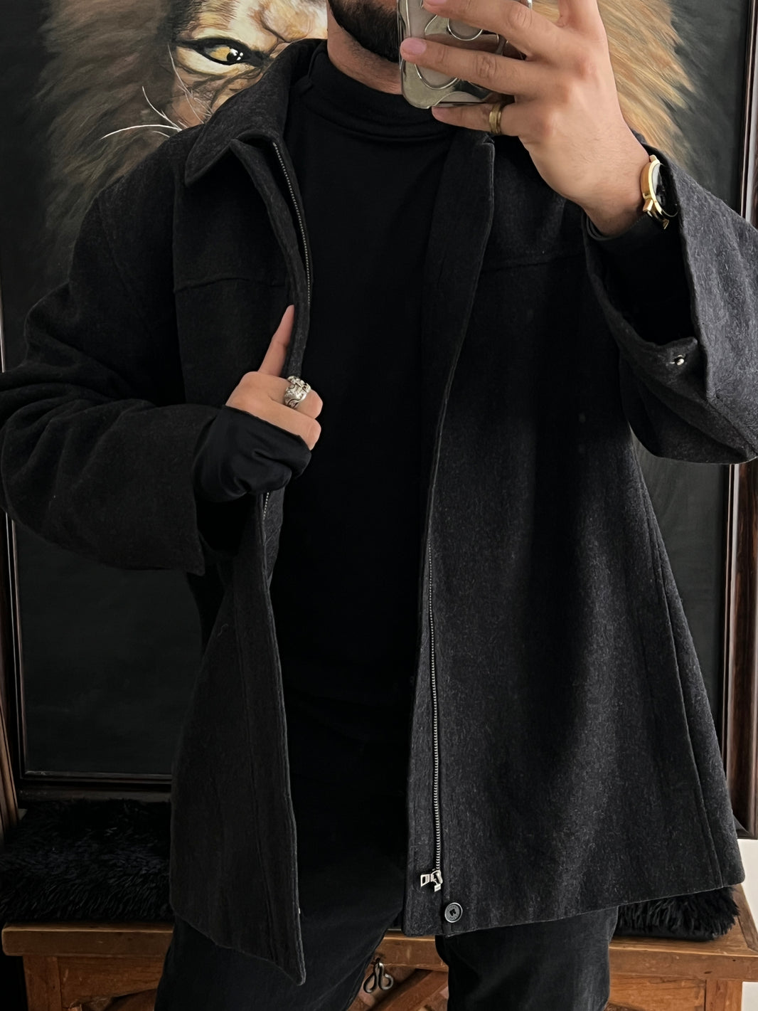 Wool coat Alfani (L)