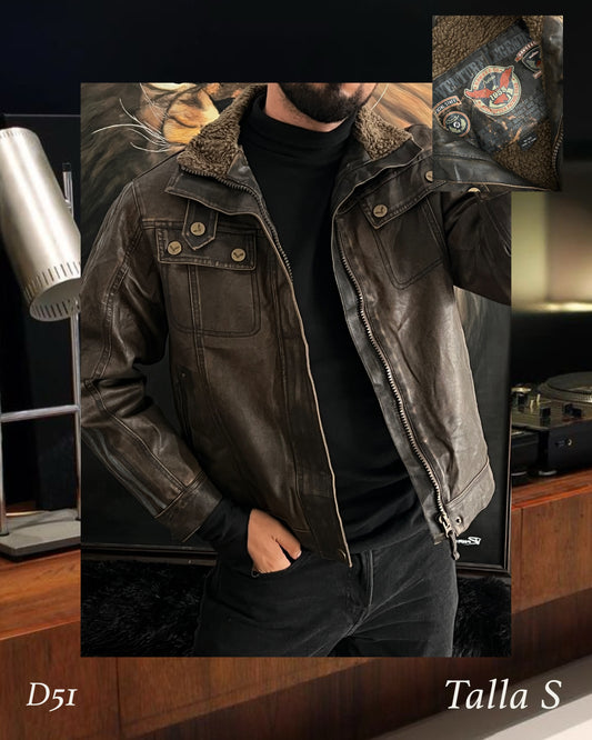 Bomber jacket leather (S)