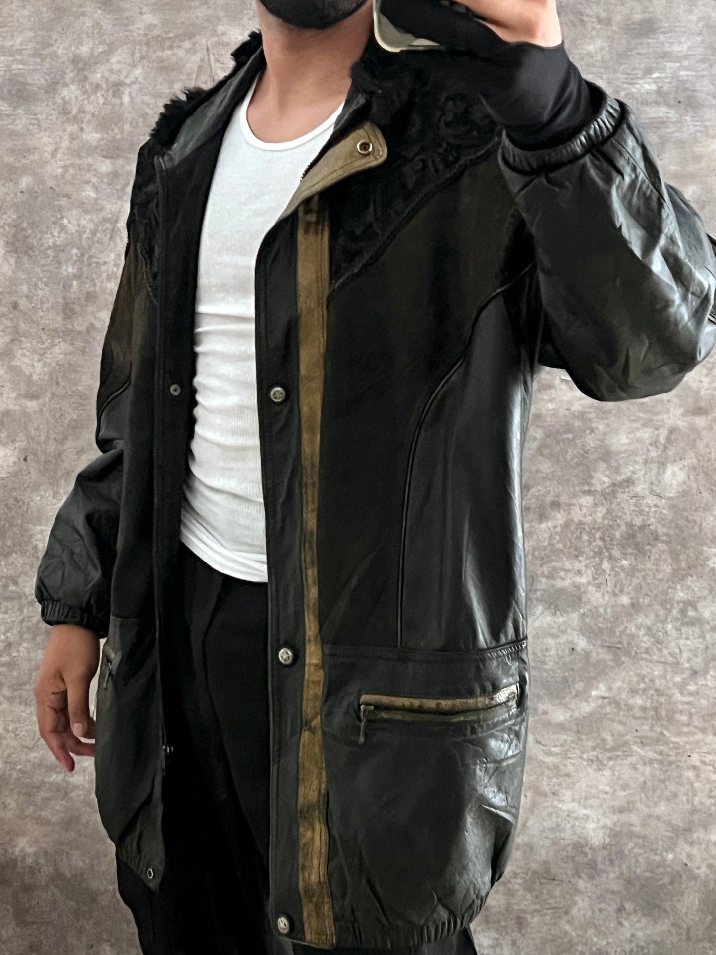 Gabardina de Piel Vamp (M)