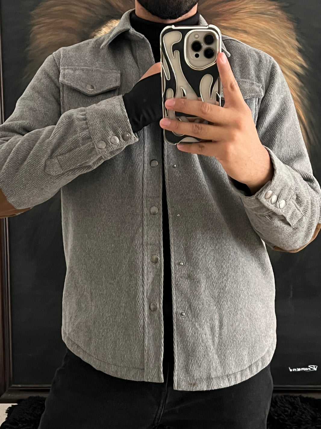 jacket tipo lana (S)