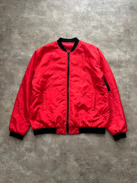 RED BOMBER JACKET (XL