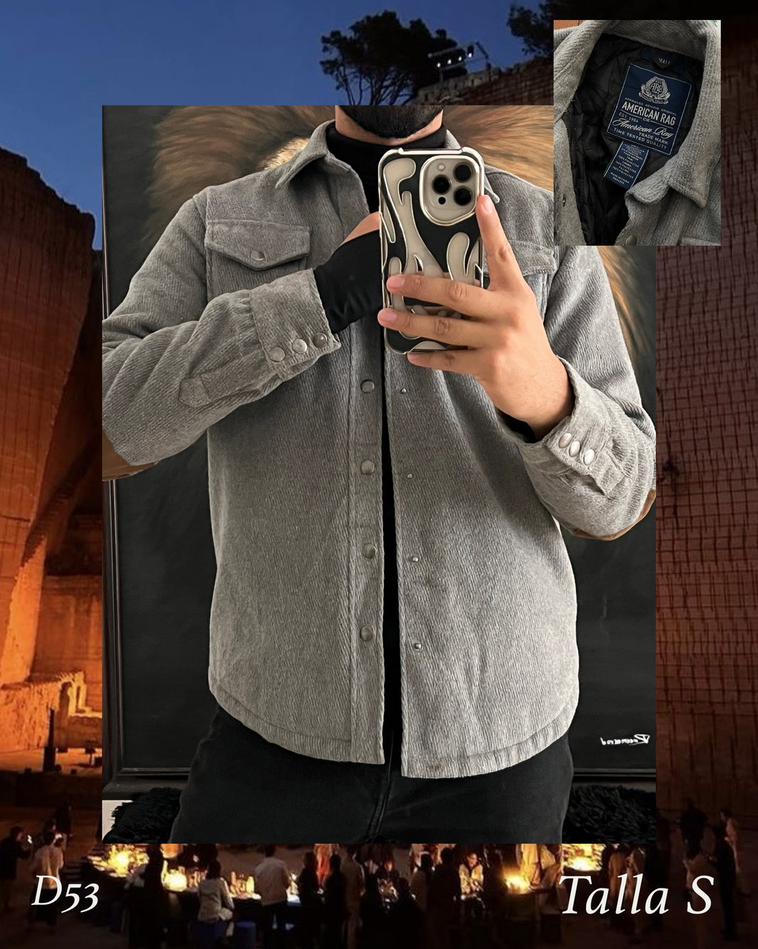 jacket tipo lana (S)