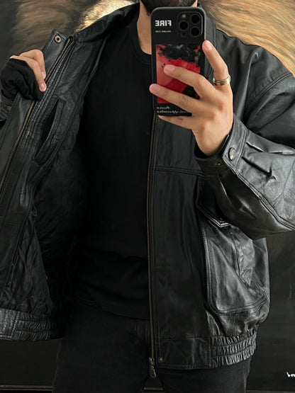 Bomber jacket 100% leather