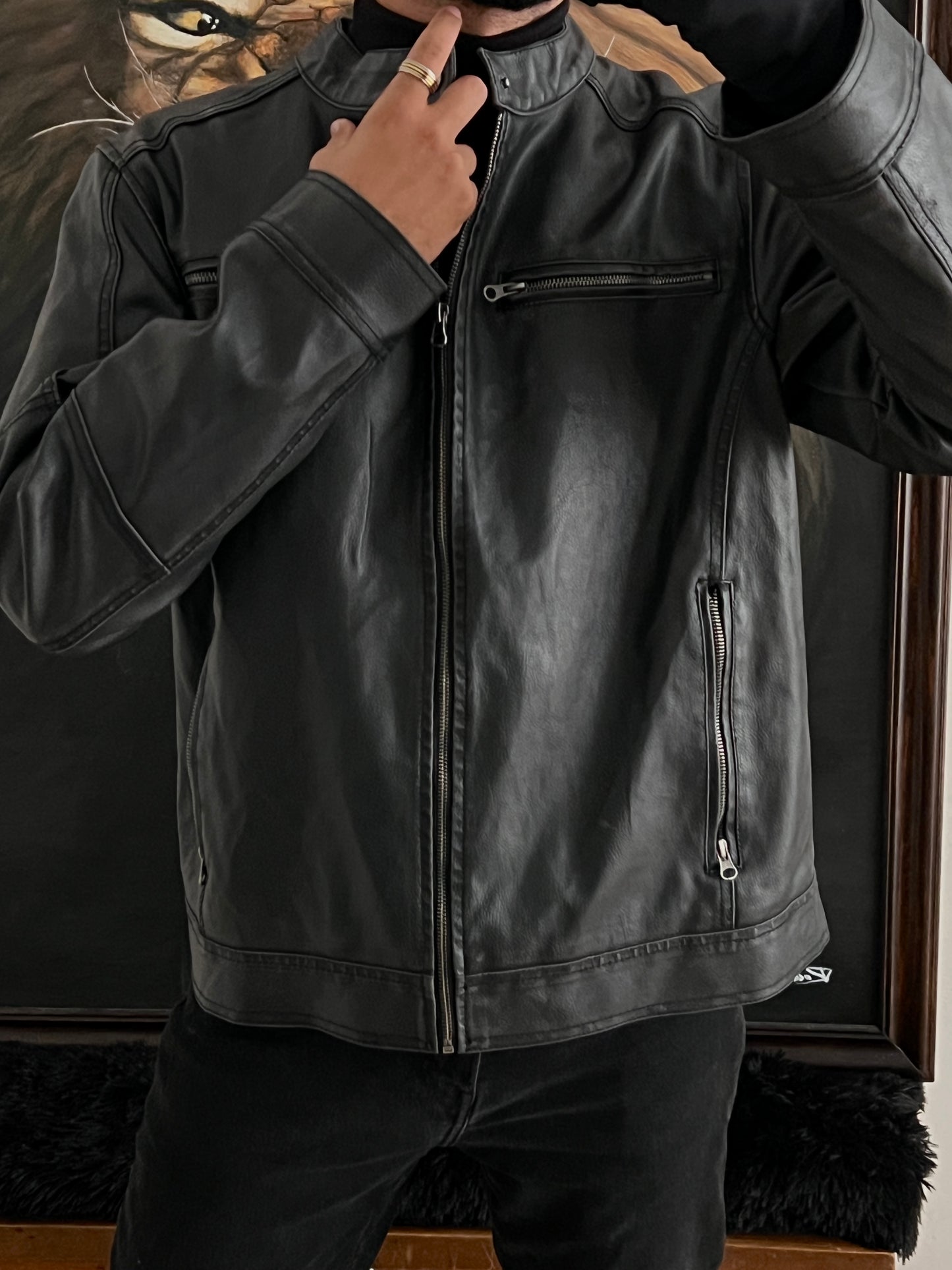 Jacket leather R66 (L/XL)