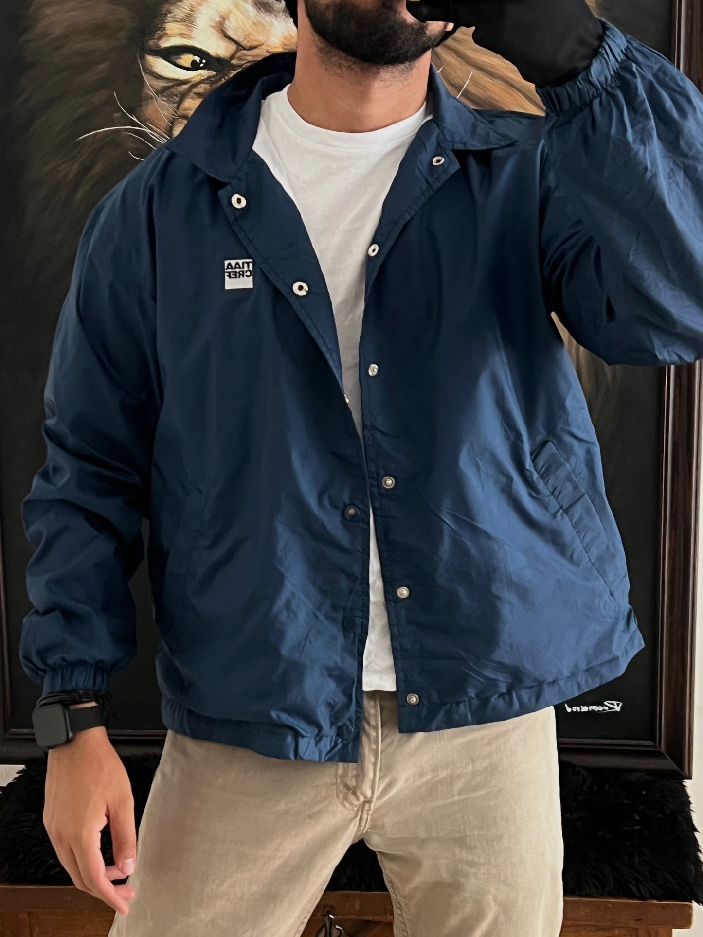 Retro blue jacket (M)