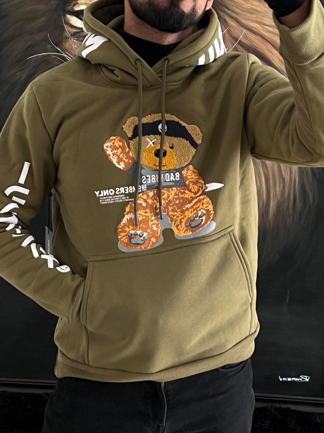 Teddy bear hoodie (S)