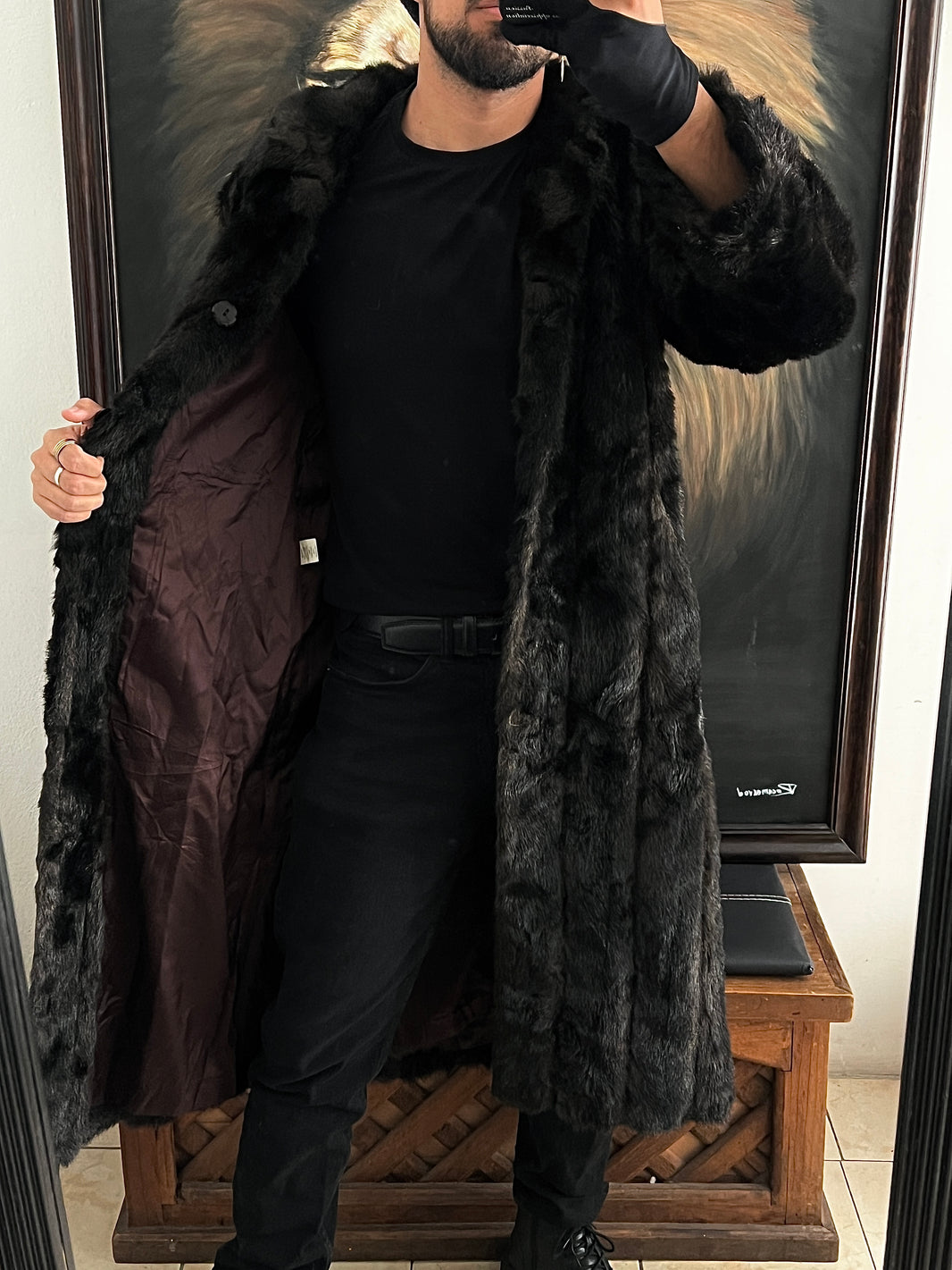 Abrigo lujoso talla S