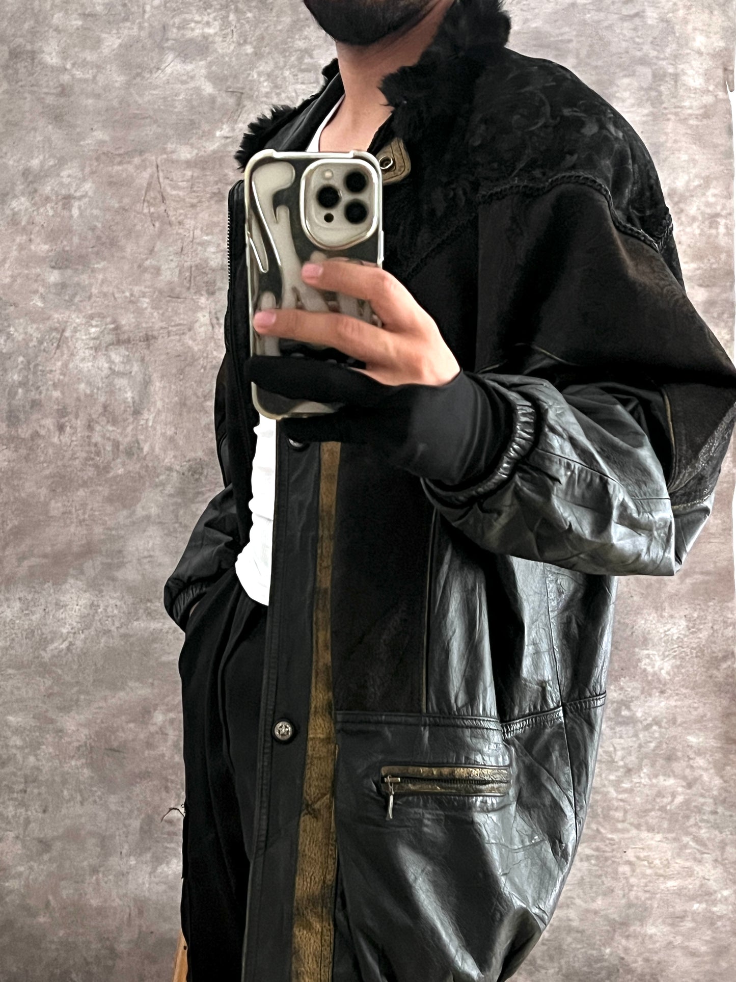 Gabardina de Piel Vamp (M)