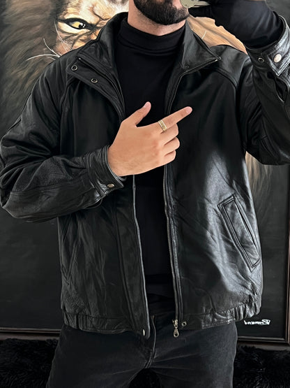 Bomber jacket leather (L)