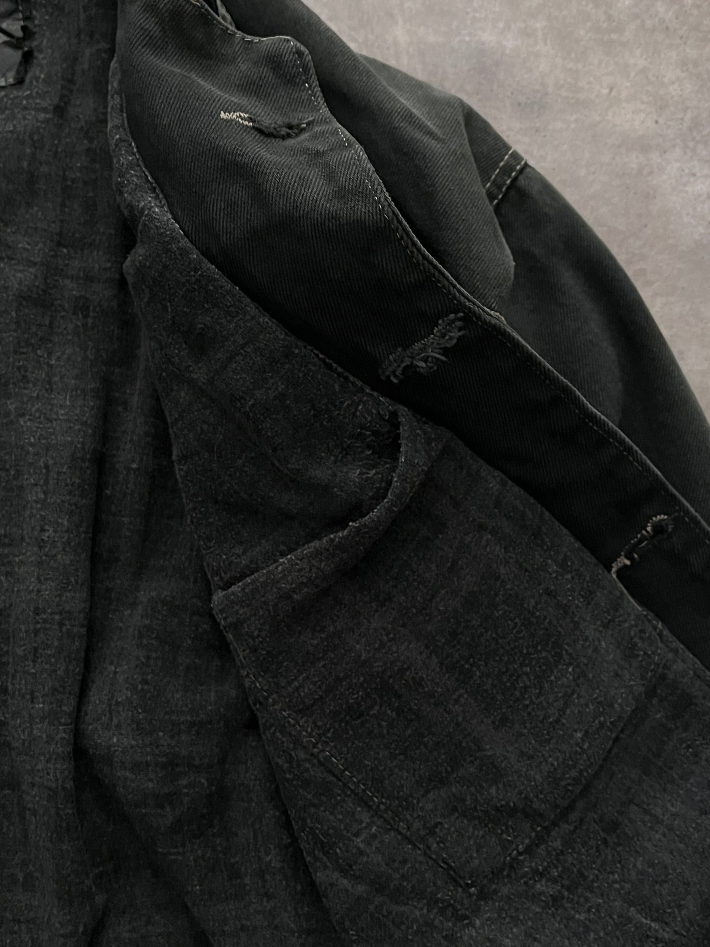 BLACK DENIM JACKET LEVI'S (L)