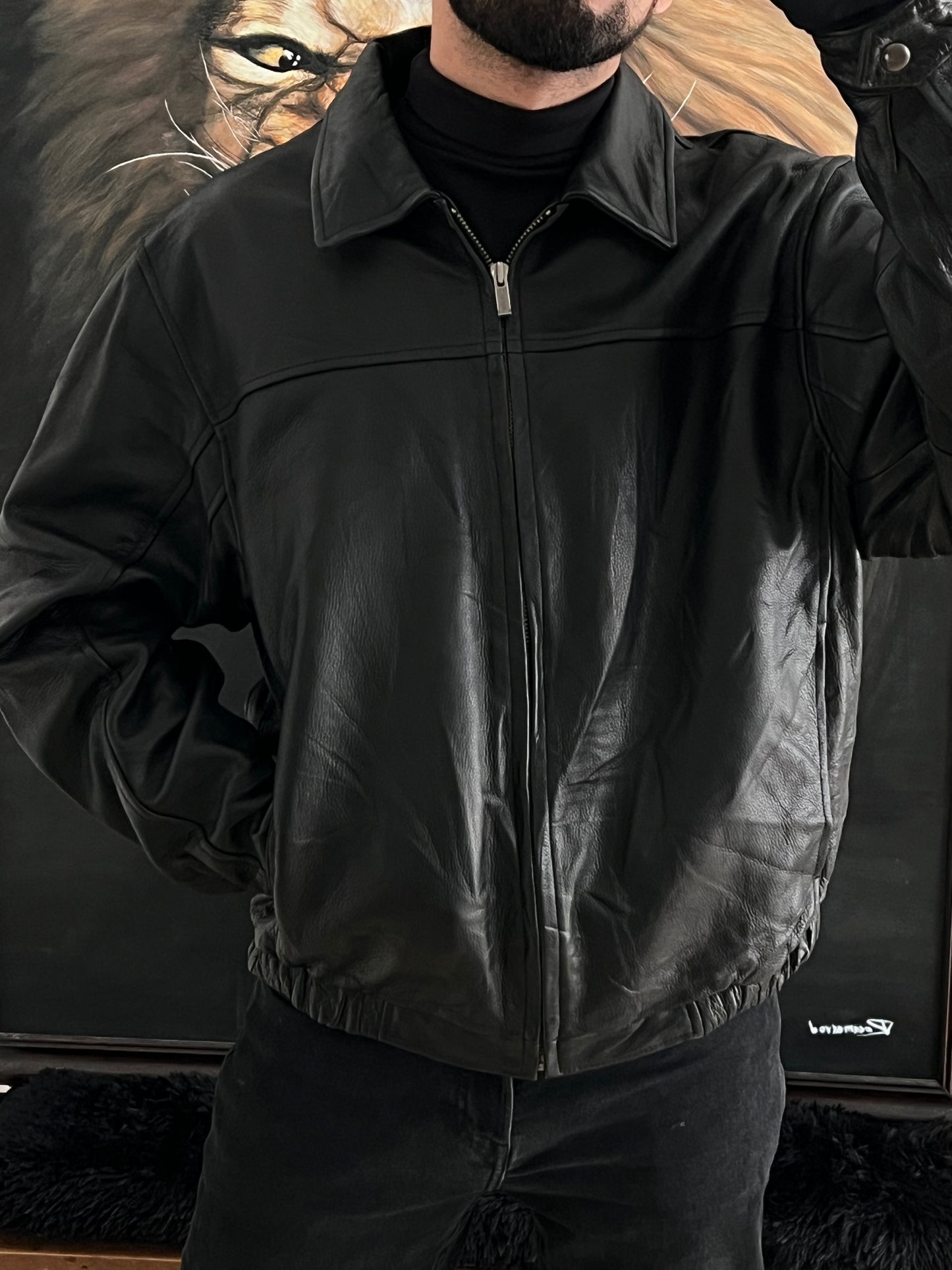 Bomber jacket 3M leather (XL)