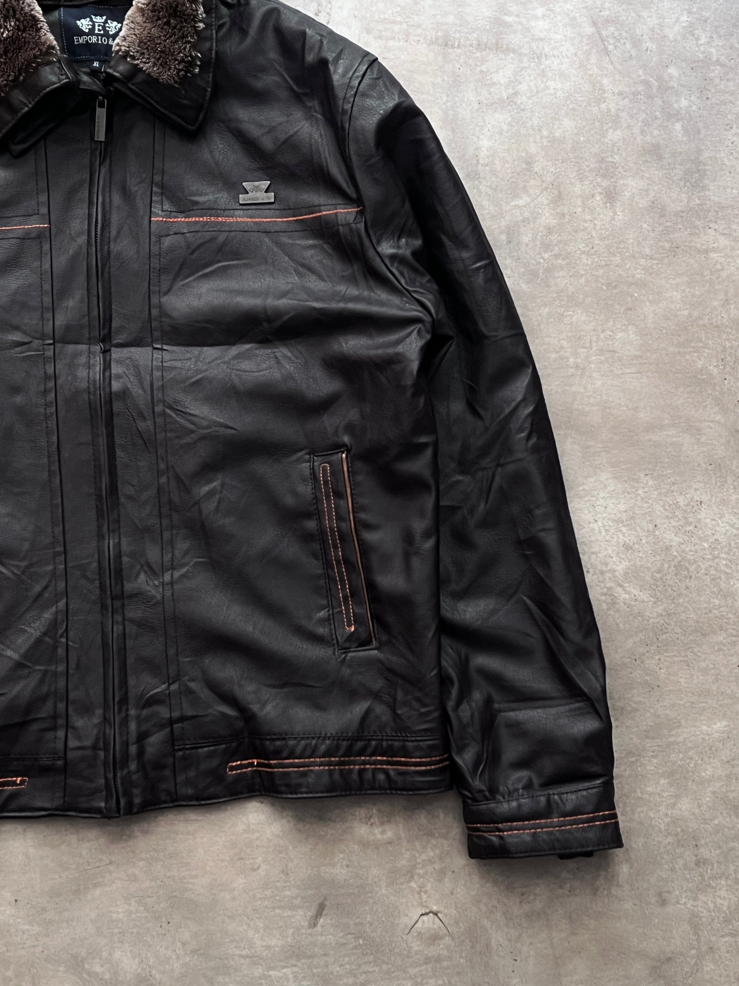 LEATHER JACKET EMPORIO (L)