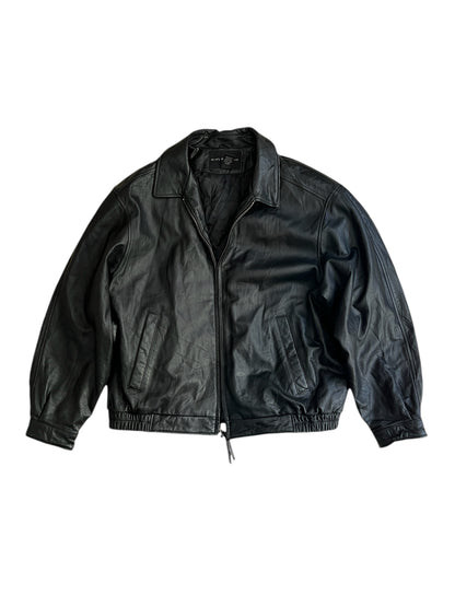 (L) Bomber jacket de piel