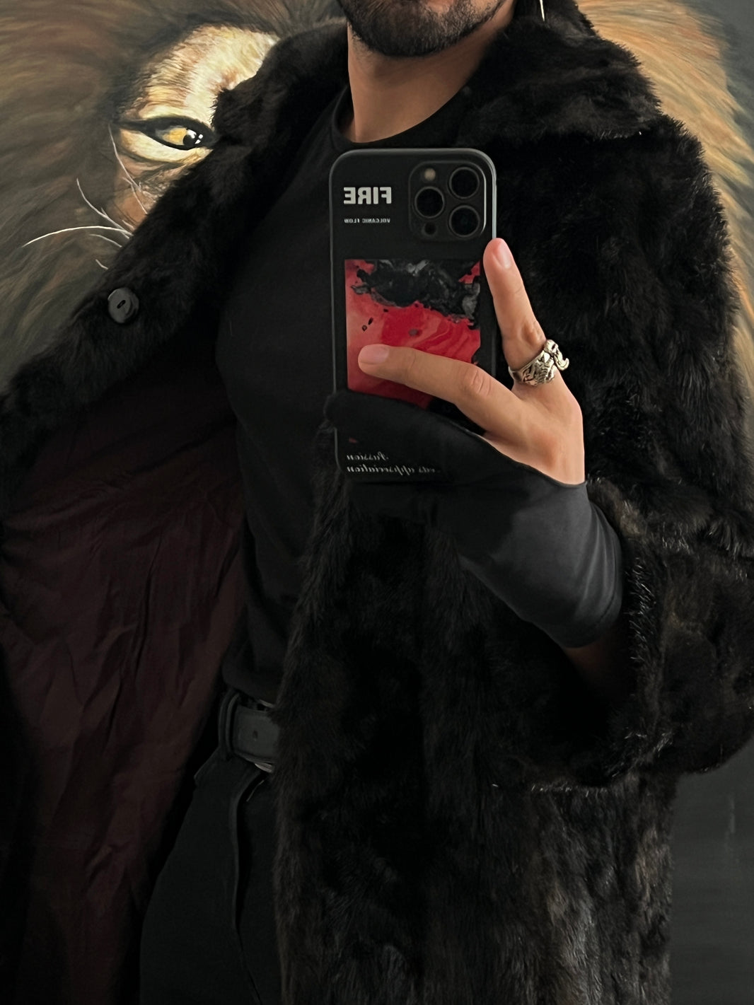 Abrigo lujoso talla S