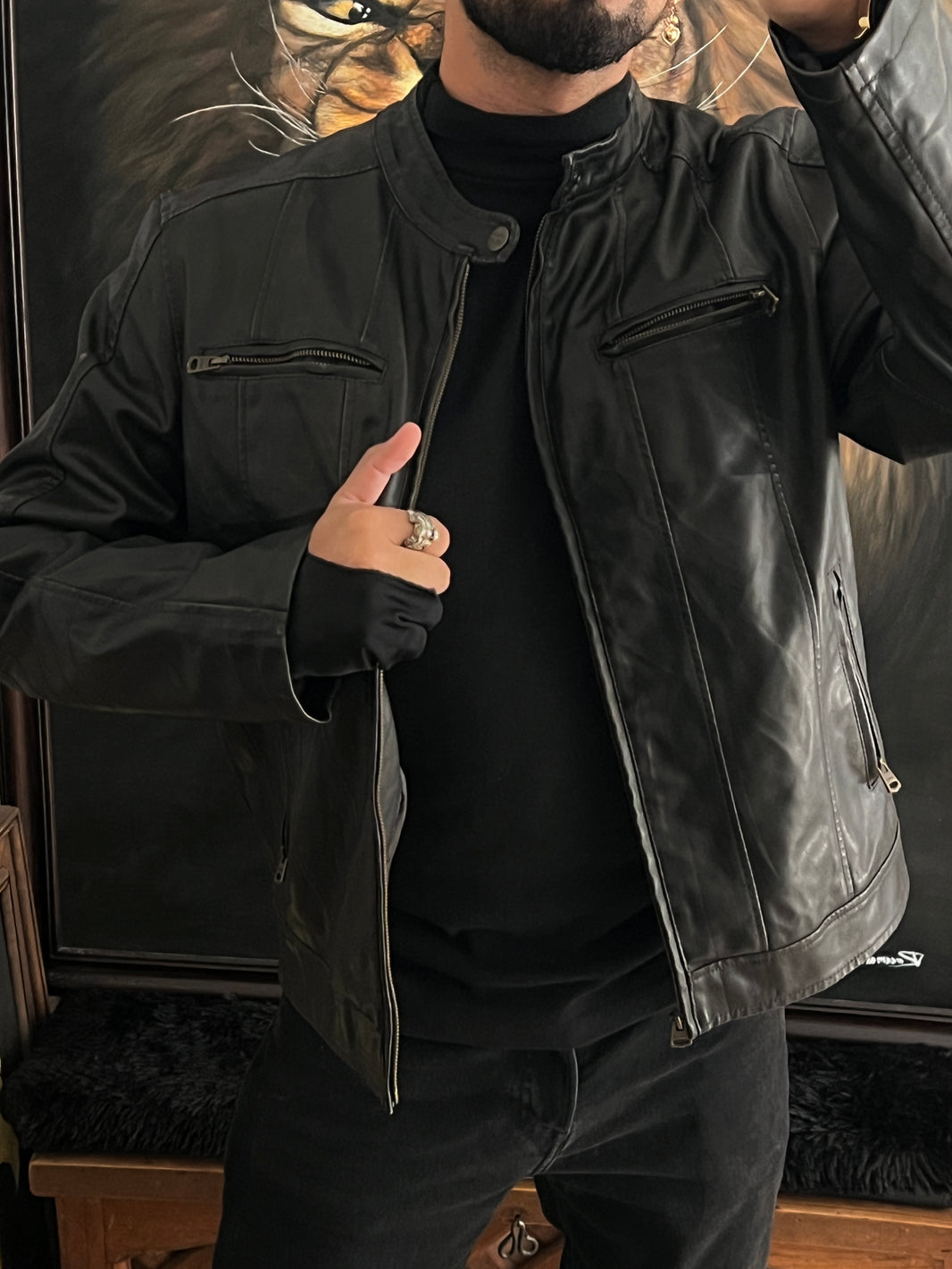 Jacket de piel Levi's (L)