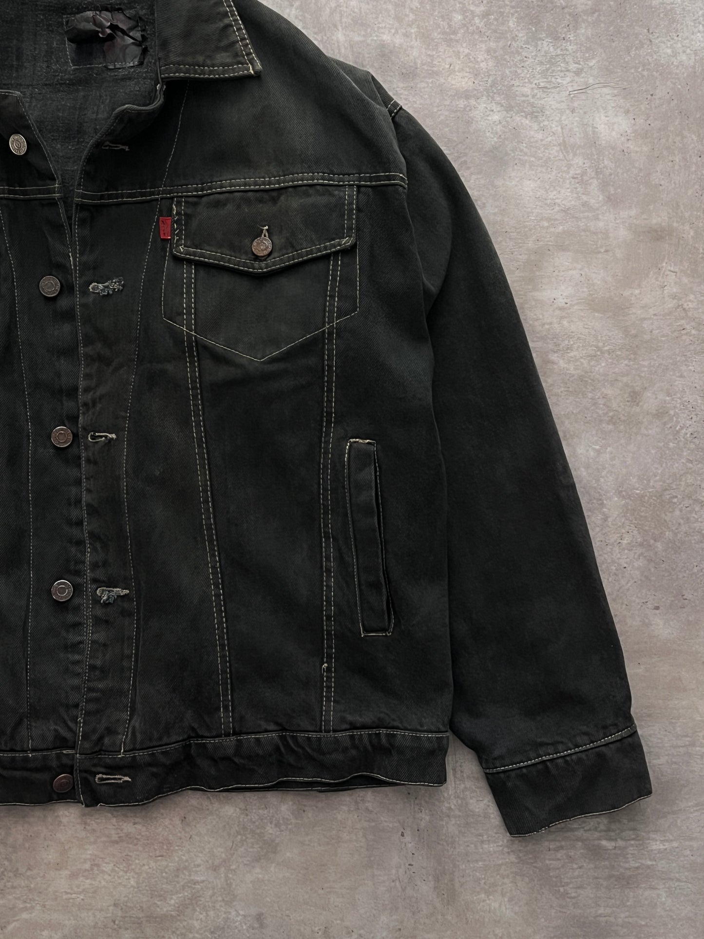 BLACK DENIM JACKET LEVI'S (L)