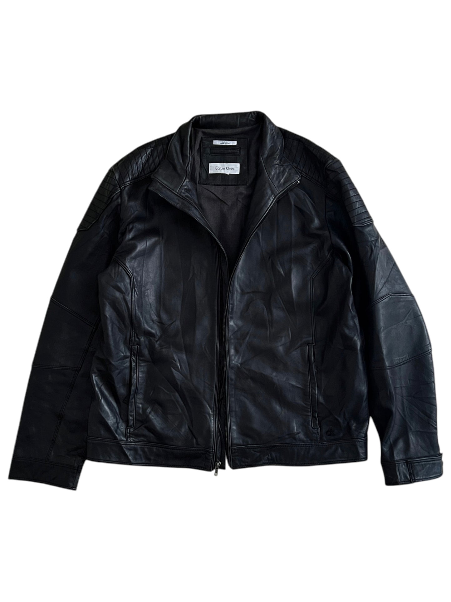 Bomber leather jacket Calvin Klein (L)