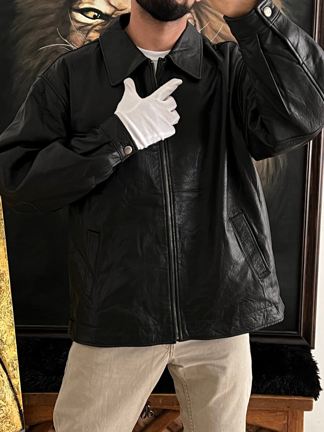 Leather Jacket MARLBORO (L)