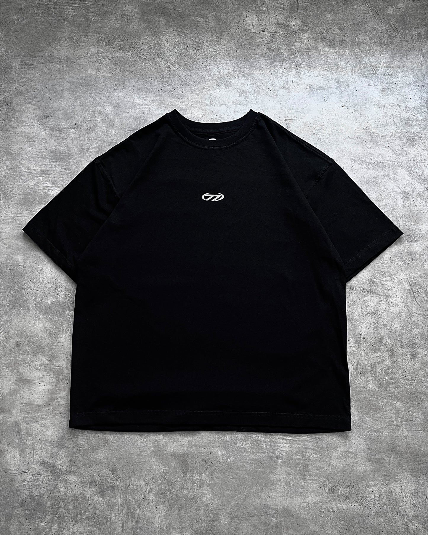 DIVINE PROTECTION BLACK TEE 77 ORIGINALS (M/L)