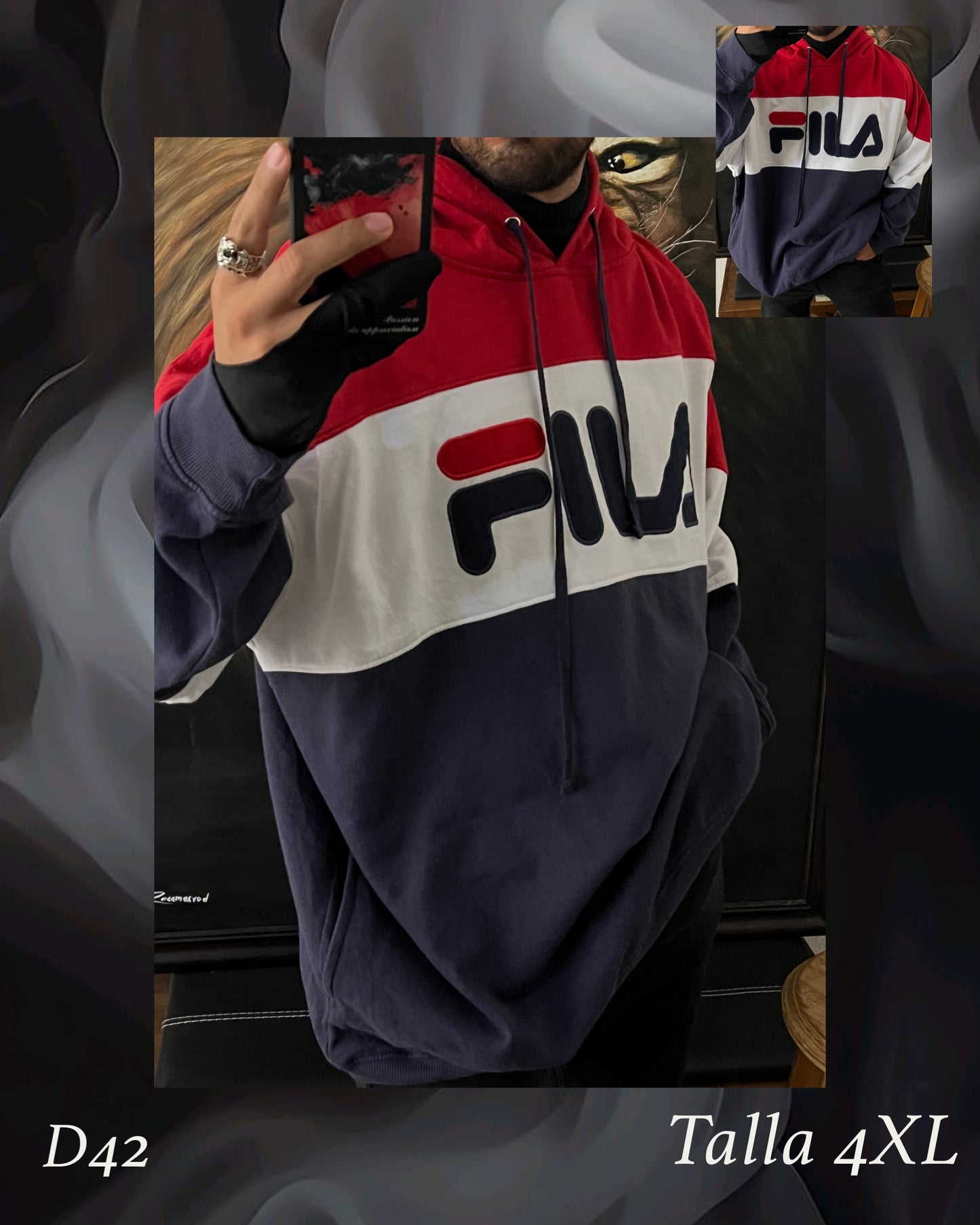 FILA hoddie talla 4XL