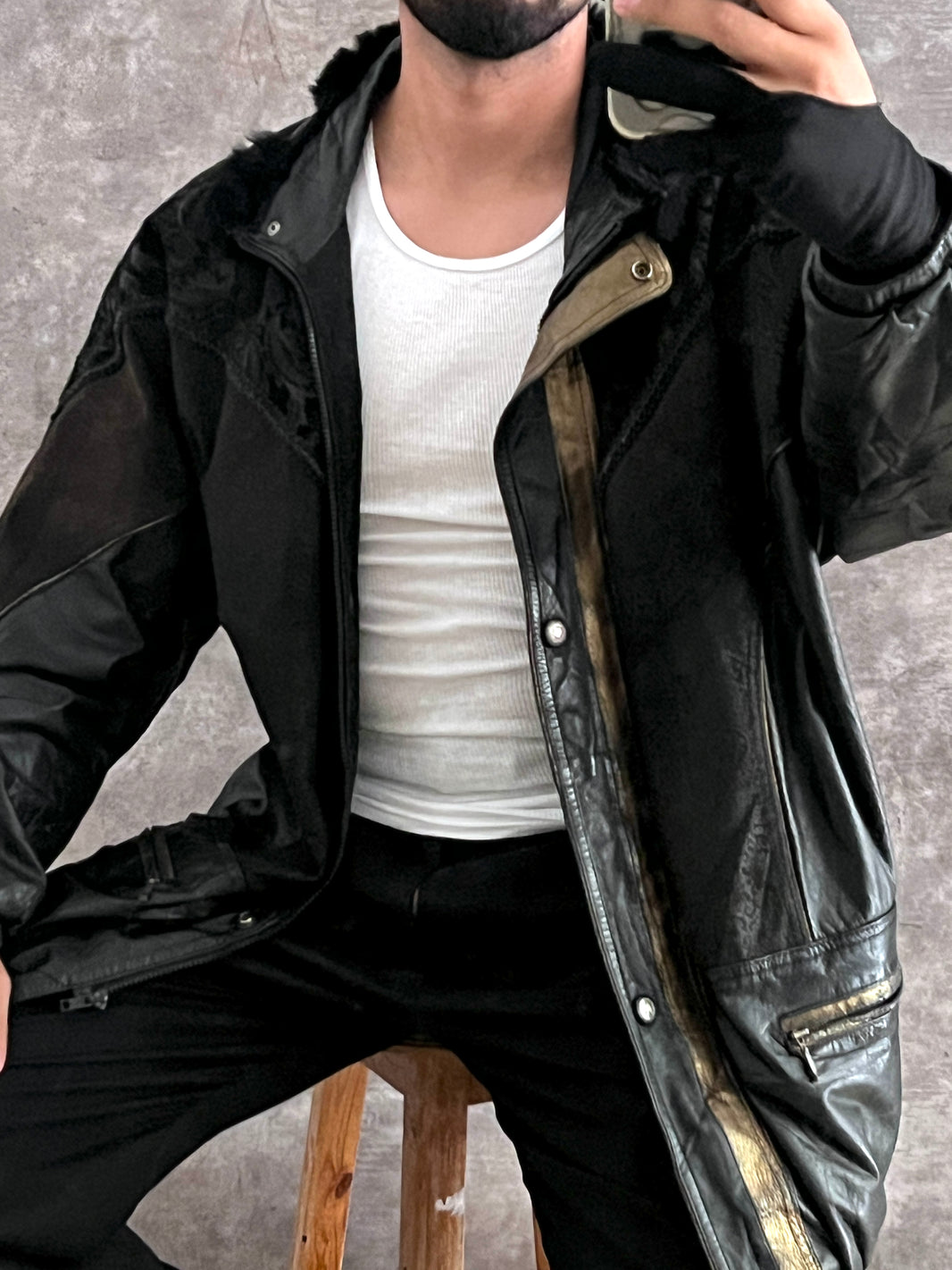 Gabardina de Piel Vamp (M)