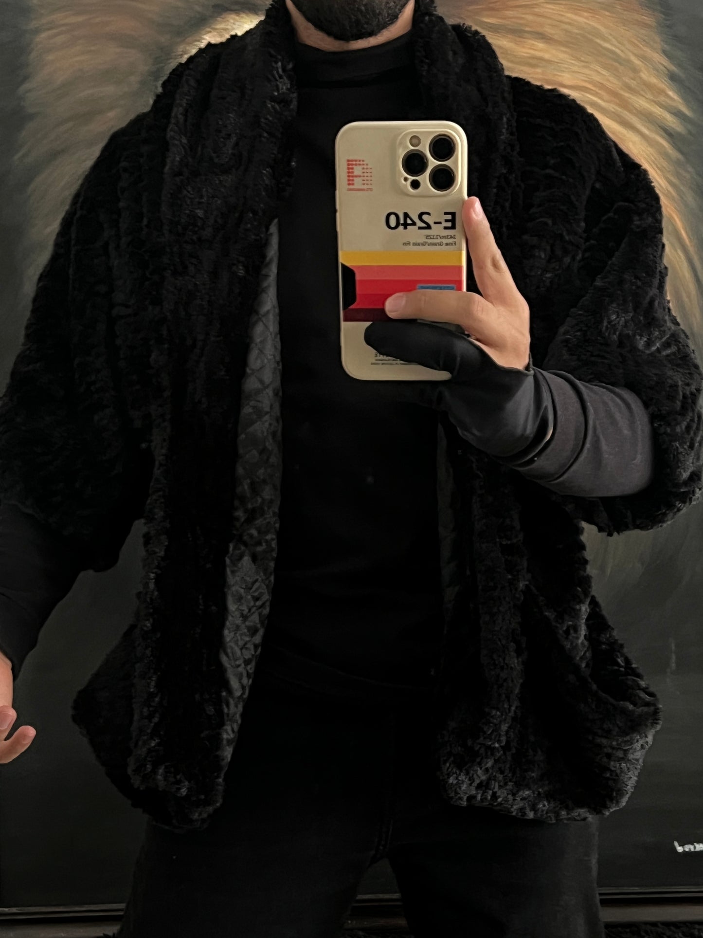 Capa de faux fur unitalla