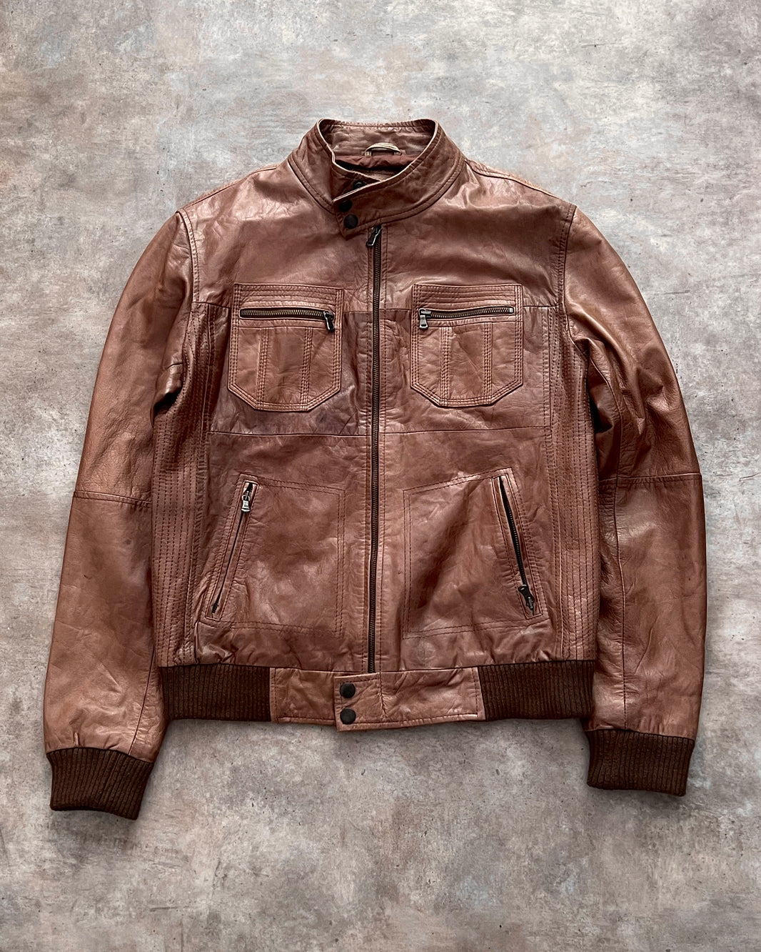 Leather Zara jacket (M)