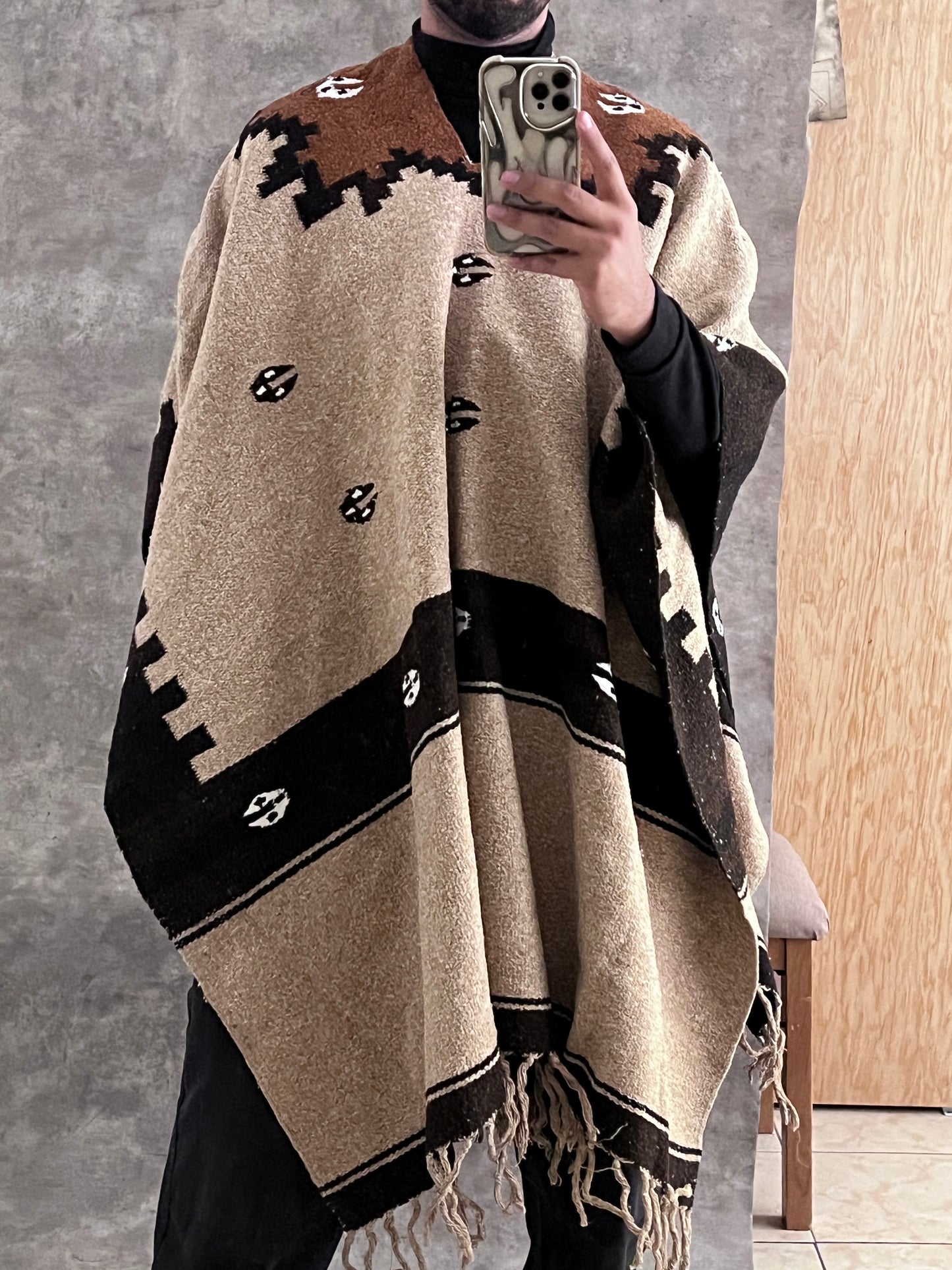 PONCHO LANA ETHNIC (Unitalla)