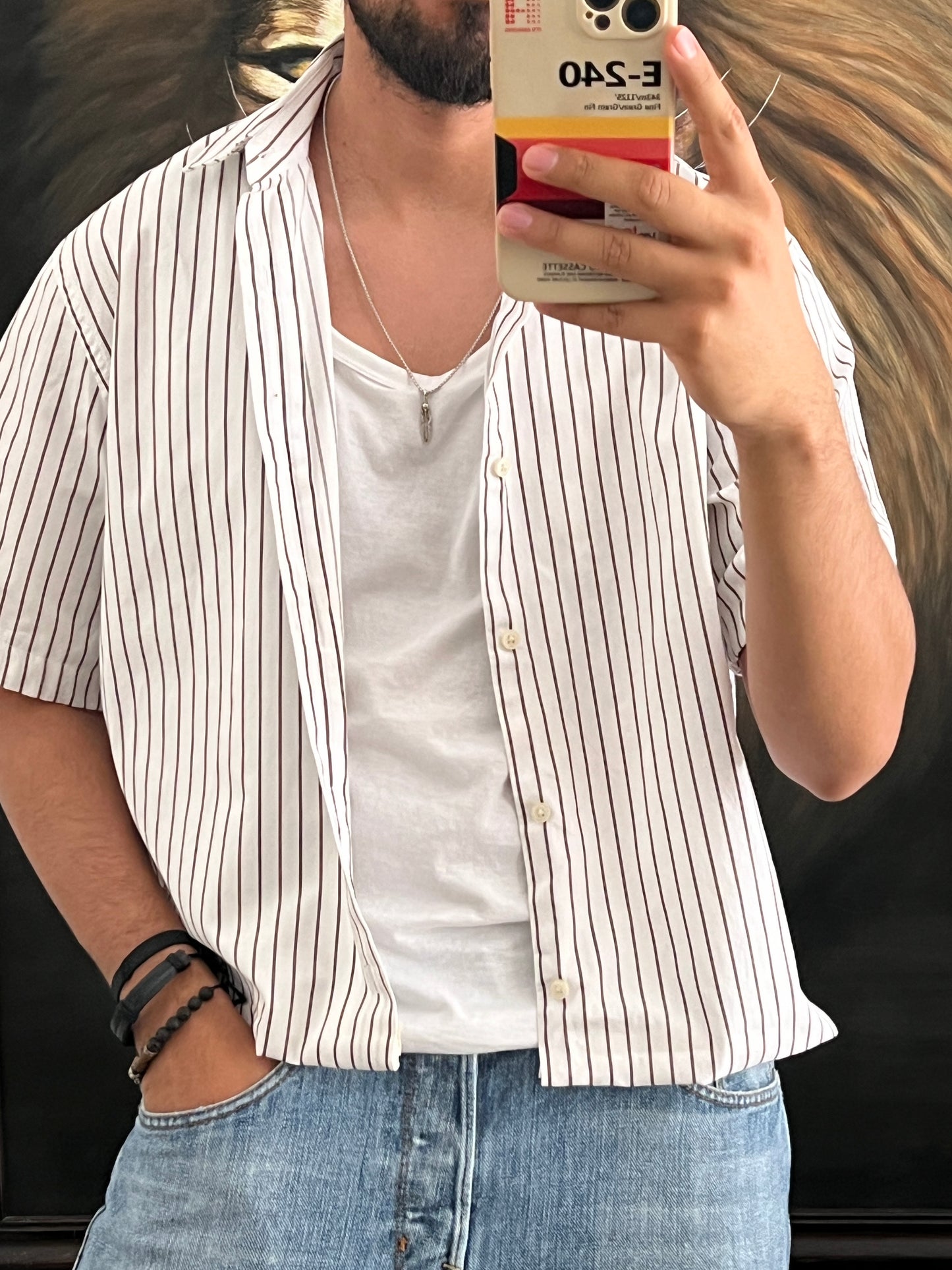 Camisa talla M / Cropped boxy fit