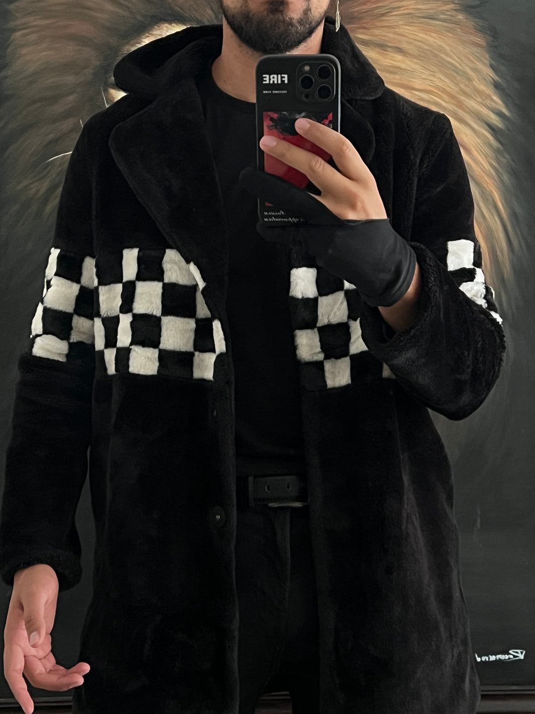 Abrigo de Faux Fur Forever 21, talla S