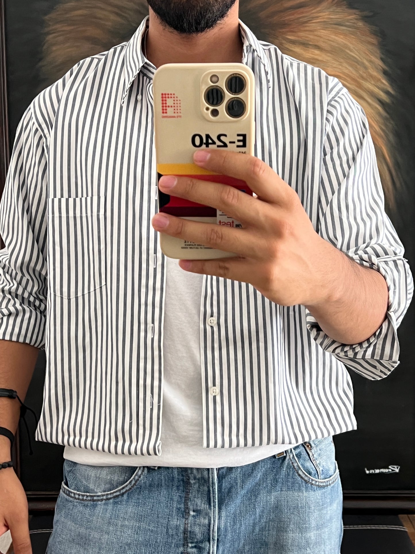 Camisa talla S / Cropped boxy fit