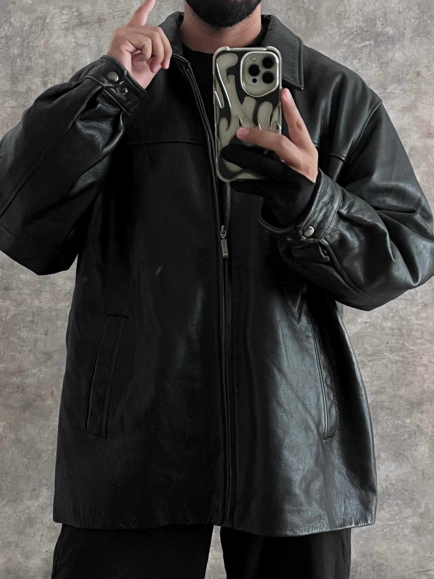 LEATHER JACKET (2XL)