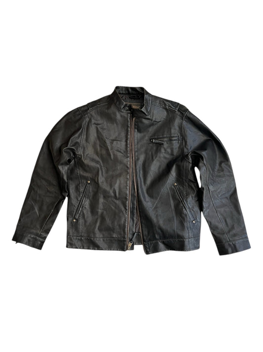 Bomber jacket de piel PVC