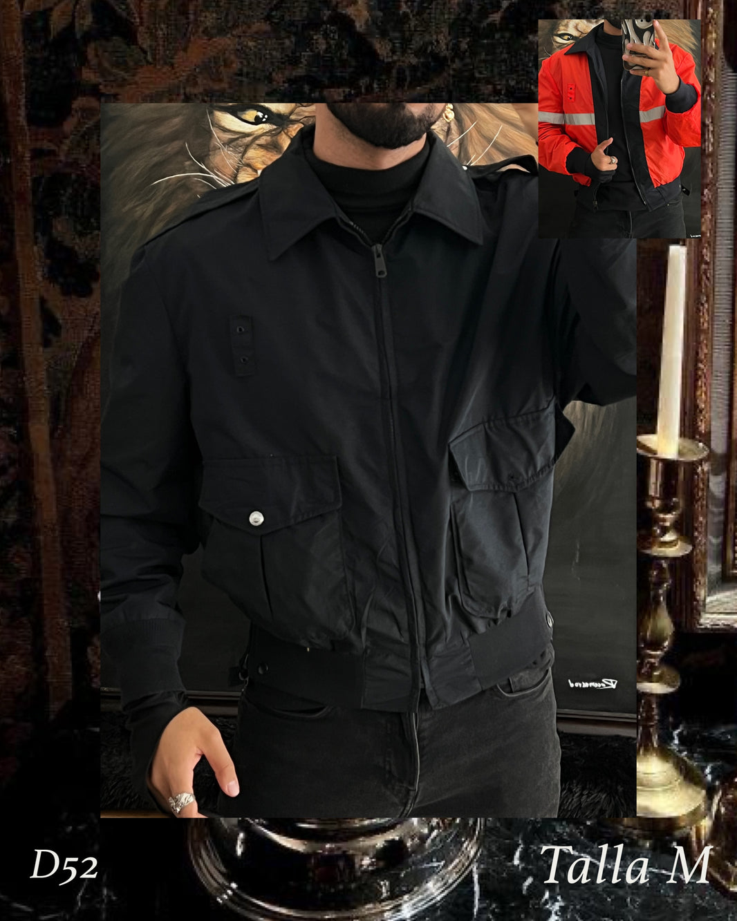 Bomber jacket doble vista reflect (M)