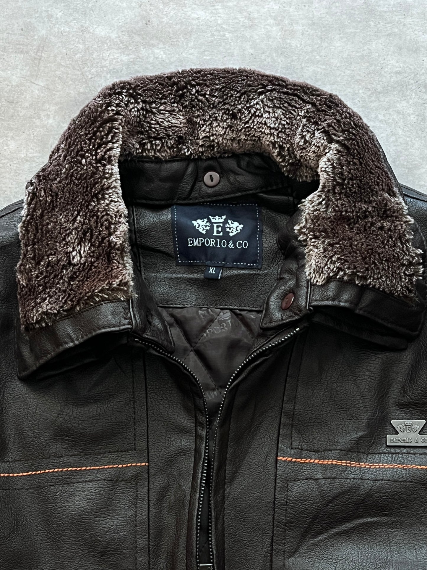 LEATHER JACKET EMPORIO (L)