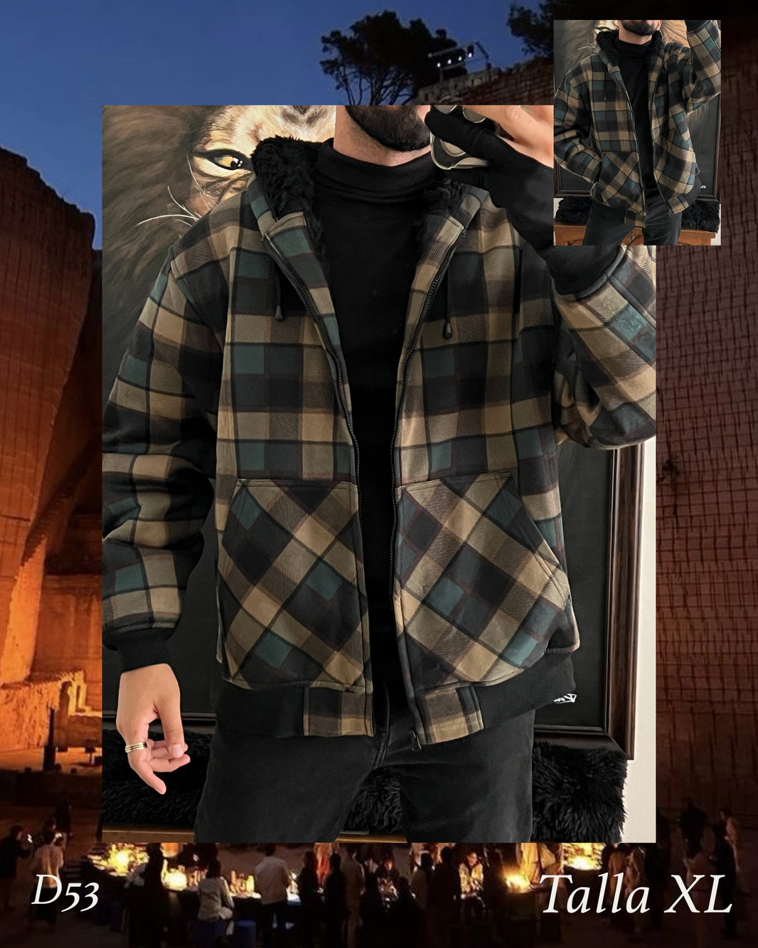 faux fur jacket (XL)