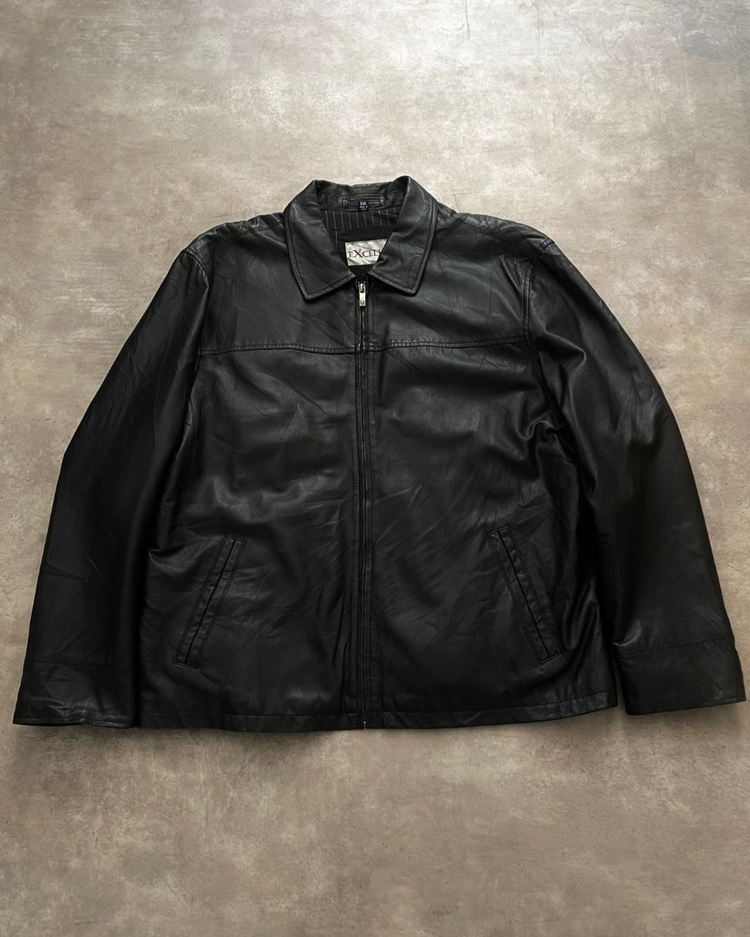 BOMBER LEATHER JACKET (2XL)