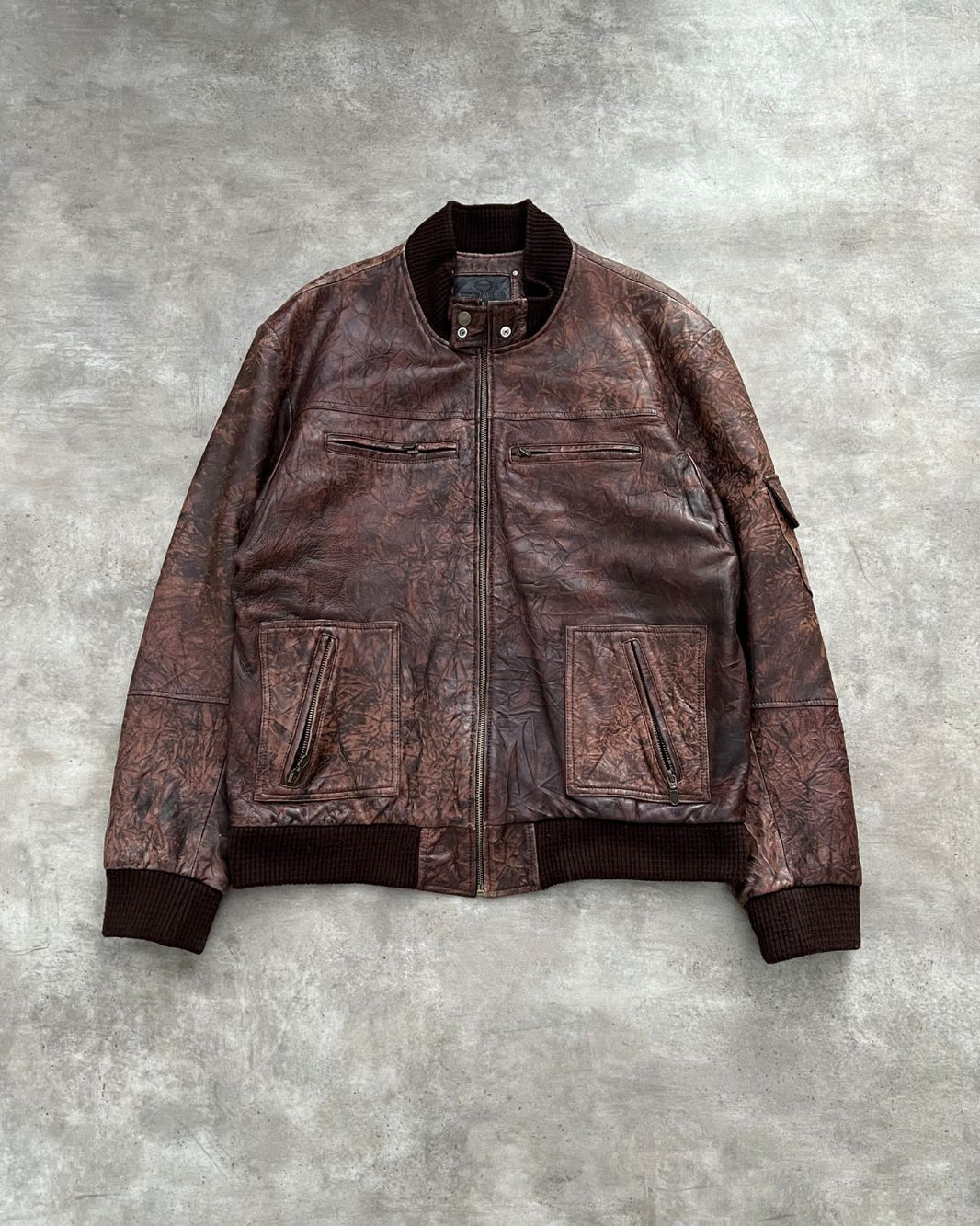 WESTERN LEATHER JACKET (M)