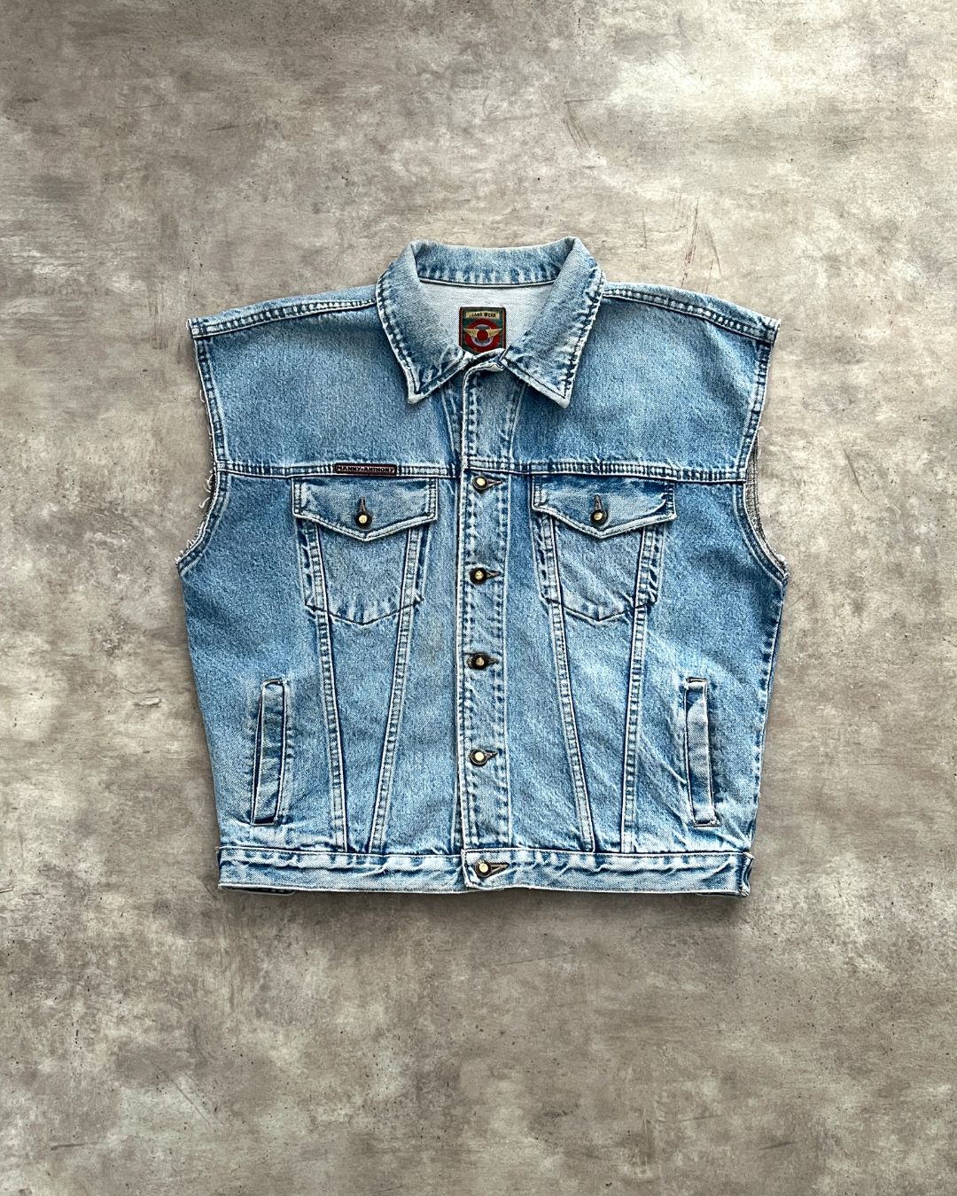 VINTAGE DENIM VEST (M)