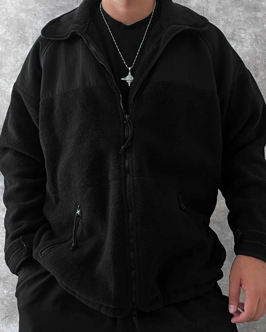 BLACK JACKET DOUBLE (L)