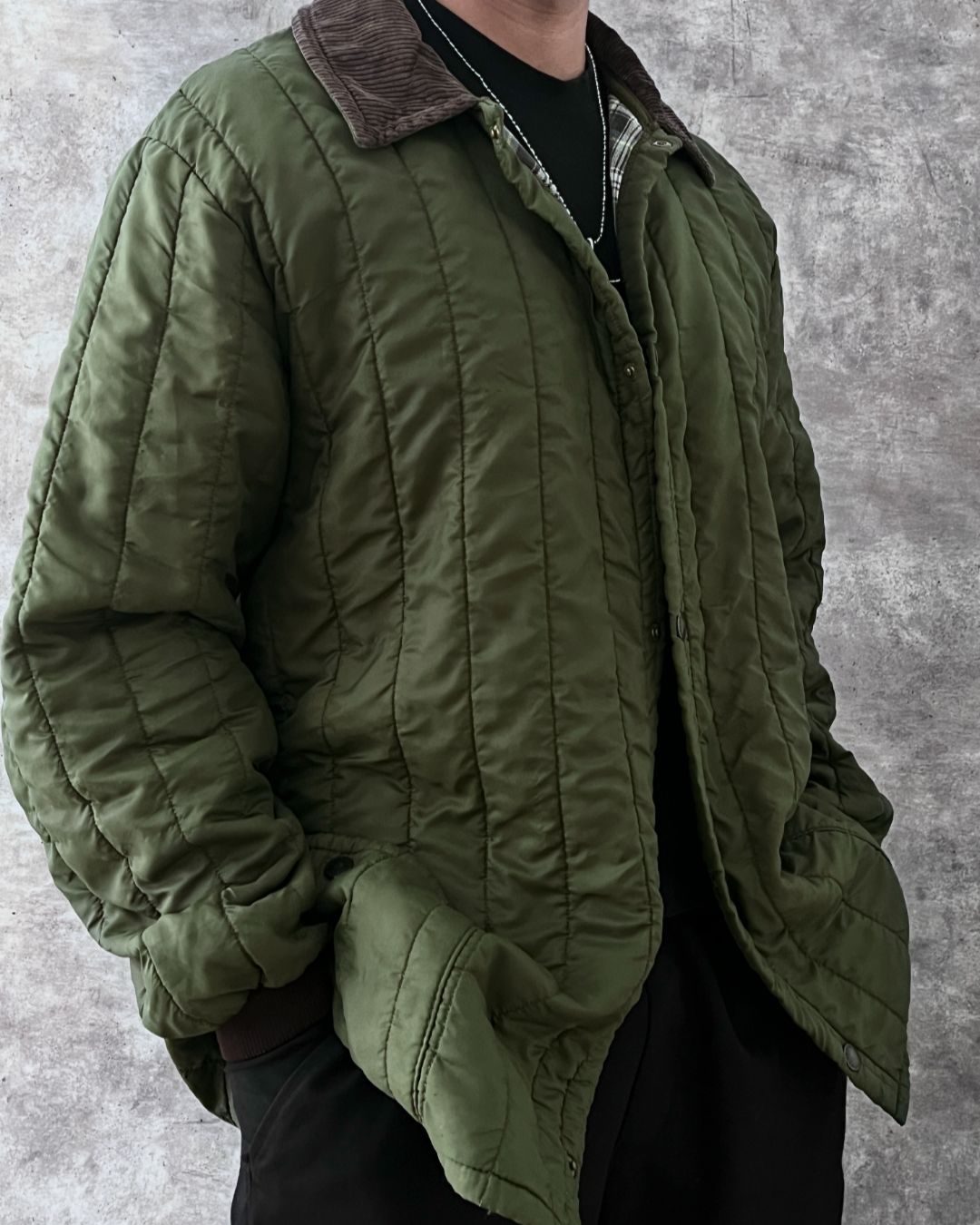 BARBOUR VINTAGE JACKET (XL)