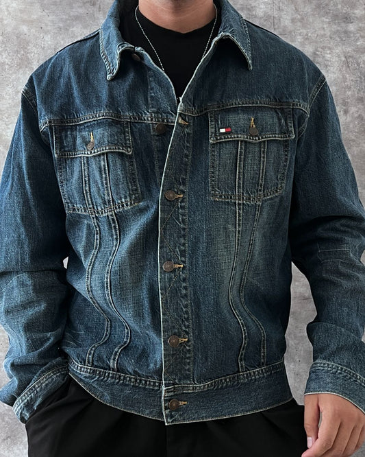 VINTAGE TOMMY H DENIM JACKET (L)