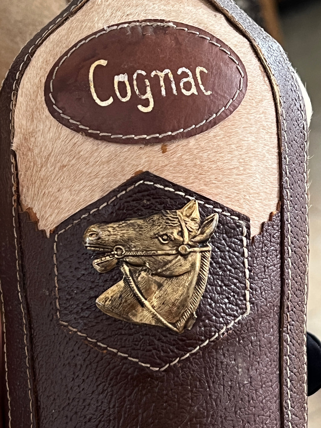 Vintage leather bottle